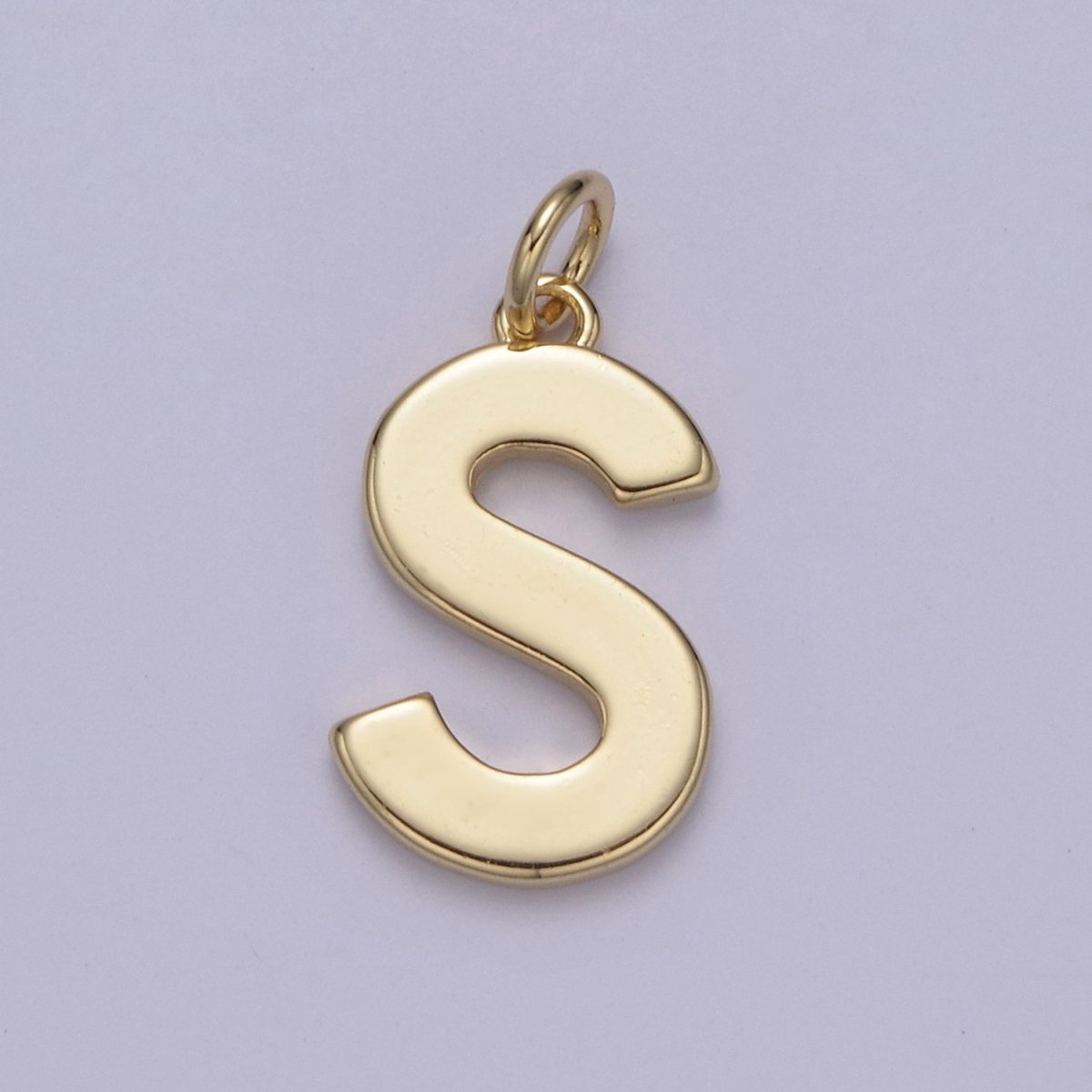 14k Gold Filled Minimalist Font Initial Letters Pendant Charm Wholesale Jewelry Supply A-703-A-715