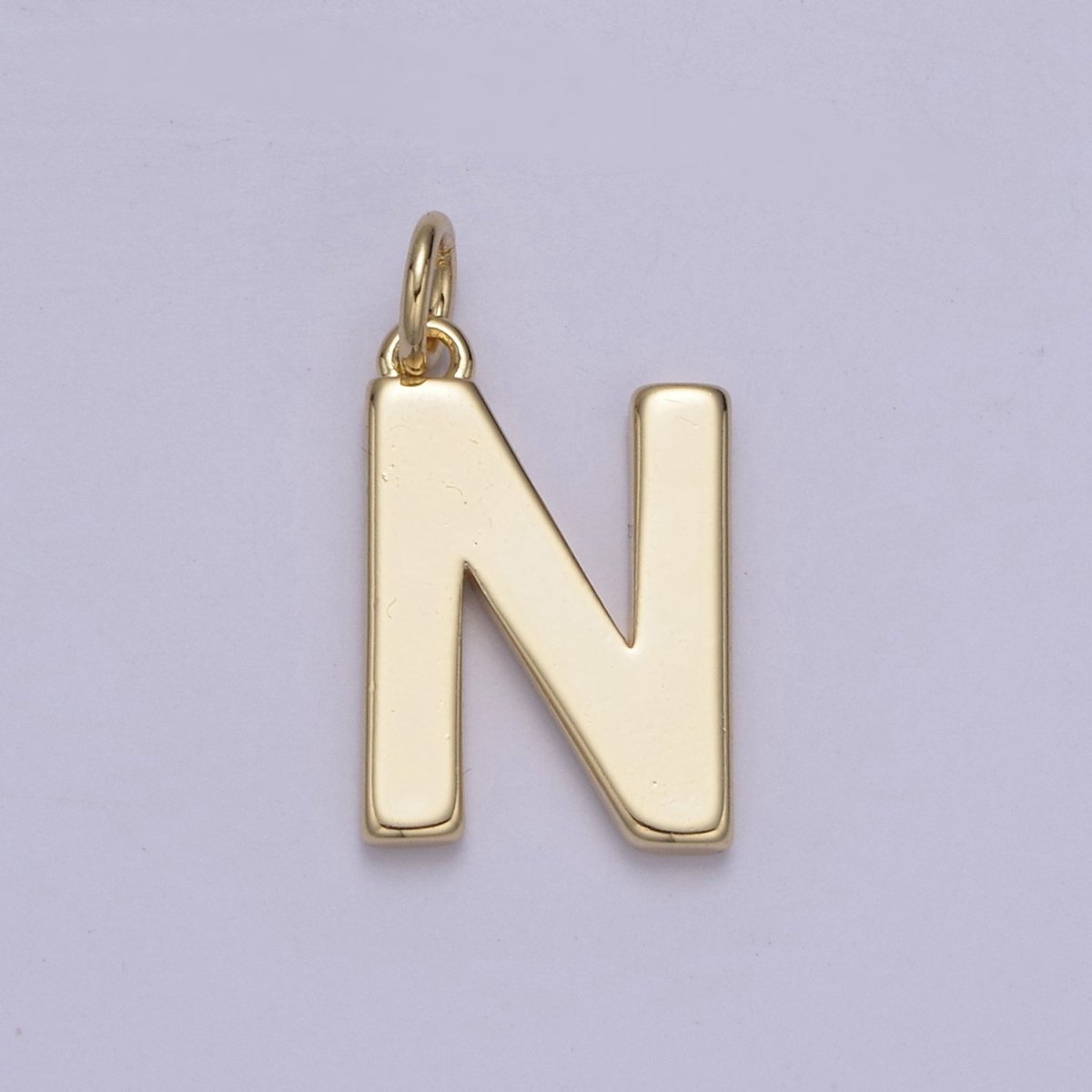 14k Gold Filled Minimalist Font Initial Letters Pendant Charm Wholesale Jewelry Supply A-703-A-715