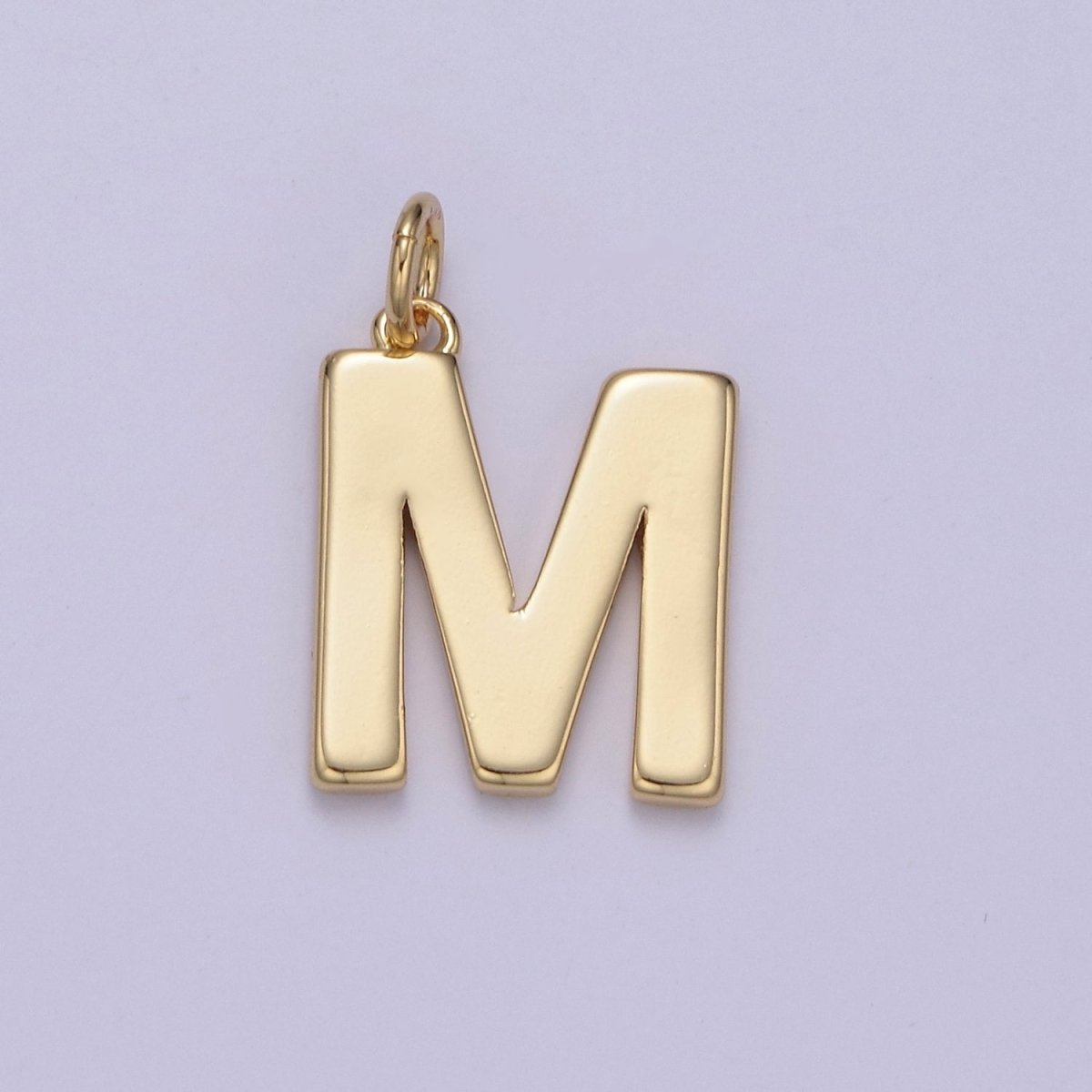 14k Gold Filled Minimalist Font Initial Letters Pendant Charm Wholesale Jewelry Supply A-703-A-715