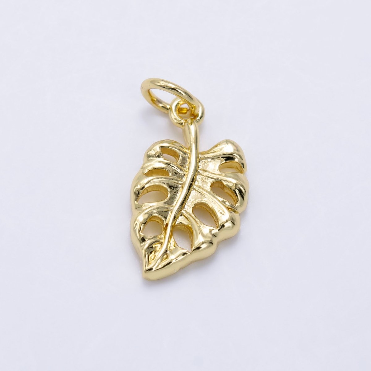 14K Gold Filled Monstera Palm Leaf Charm | X793 - DLUXCA