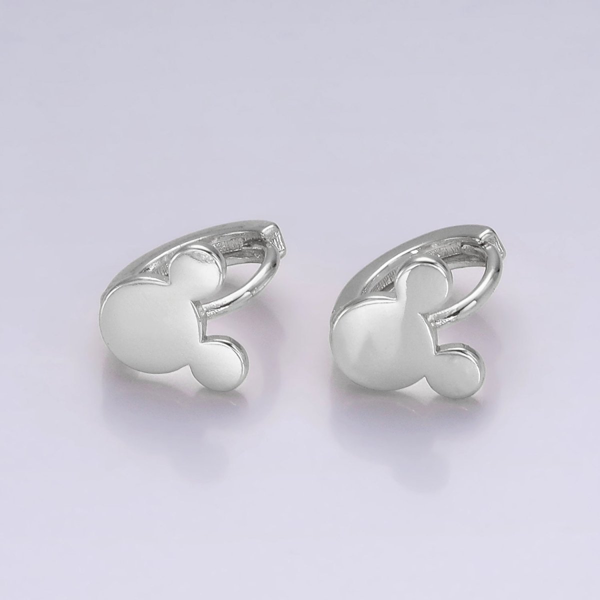 14K Gold Filled Mouse Animal Minimalist Cartilage Huggie Earrings | AE957