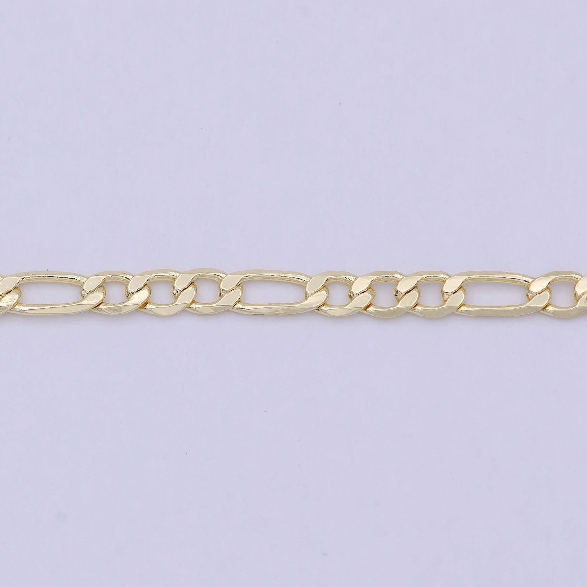 OS 14K Gold Filled Necklace - Figaro Necklace - Dainty Gold Figaro Chain Layering Necklace 3mm 16, 17.5 inch ready to wear chain w/ Lobster Clasp | WA-827 Clearance Pricing