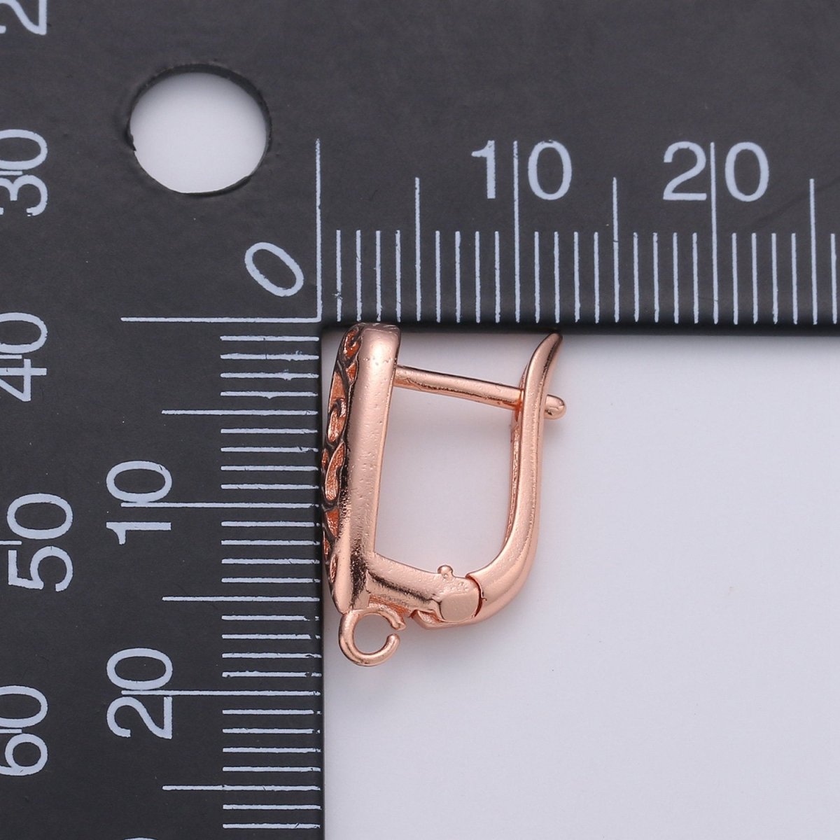 14k Gold Filled one touch w/ open link Lever back earring making, 12x19 mm, Nickel free Lead Free for Earring Charm Making Findings K-699 - K-701