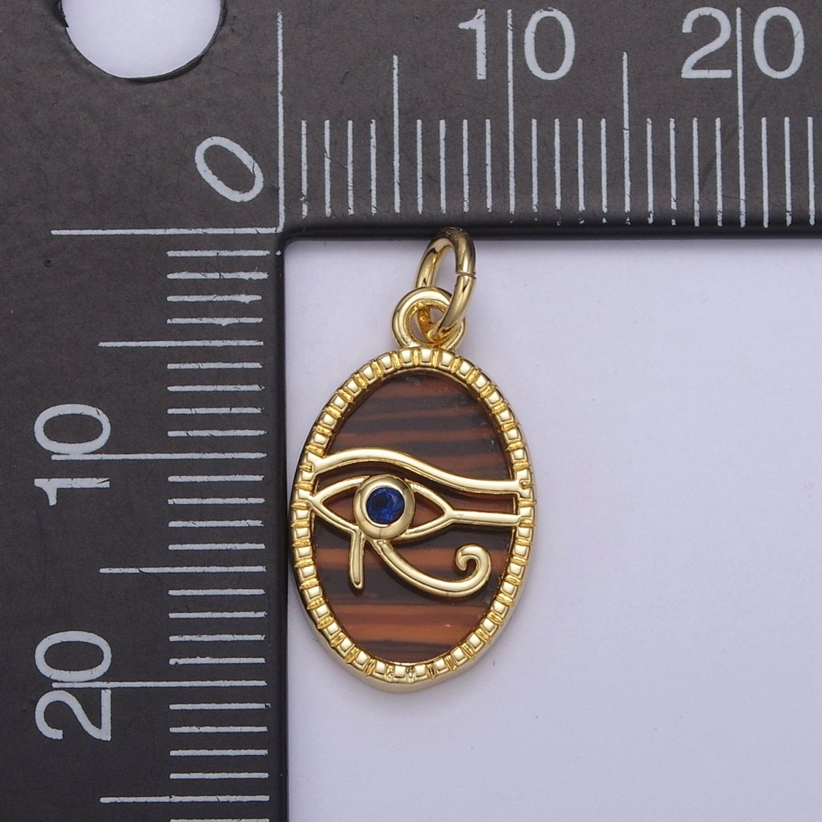 14K Gold Filled Pearl, Tiger Eye, Abalone Shell Charm Pendant Eye Of Ra Charm for Amulet Green Necklace Bracelet Jewelry Making N-771 - N-773