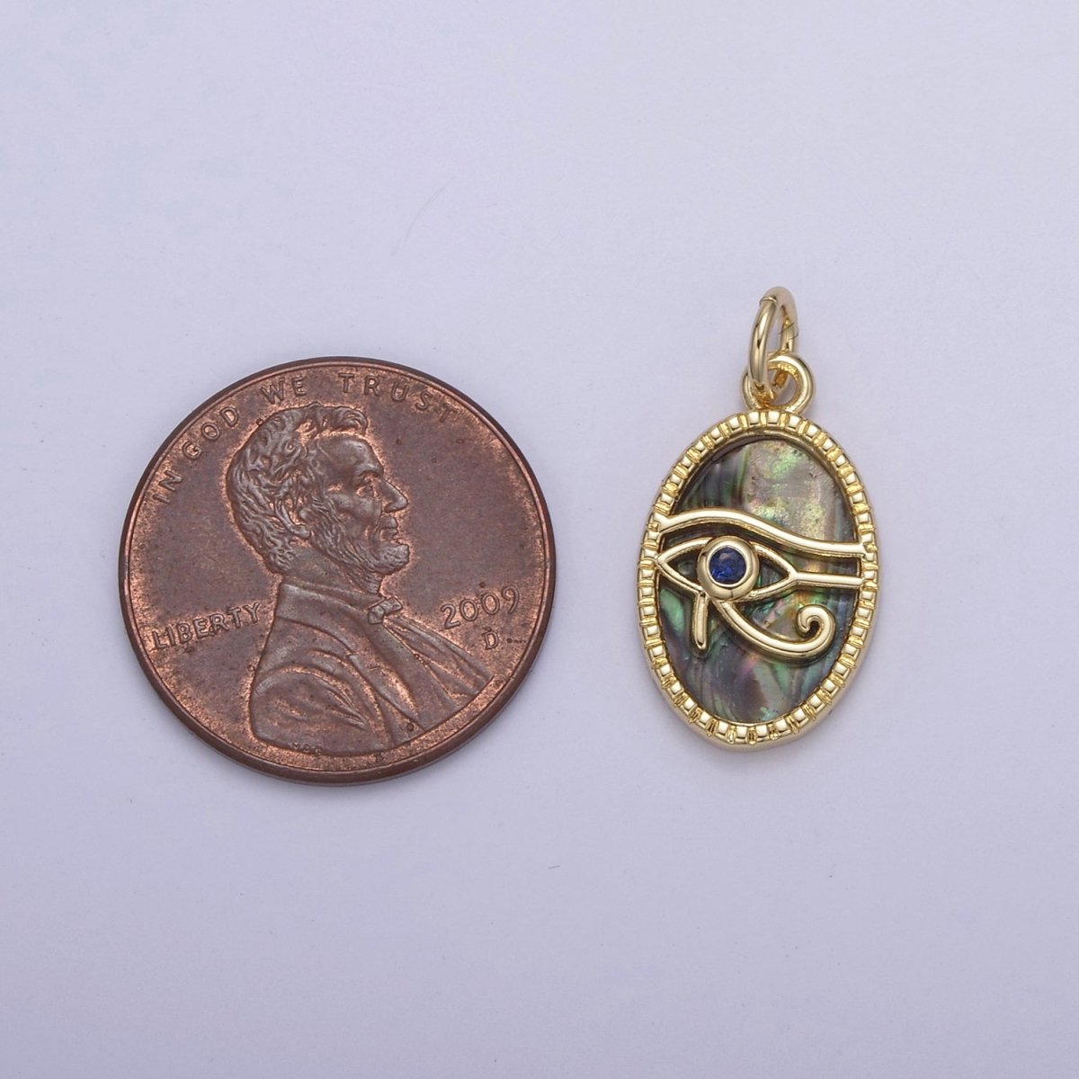 14K Gold Filled Pearl, Tiger Eye, Abalone Shell Charm Pendant Eye Of Ra Charm for Amulet Green Necklace Bracelet Jewelry Making N-771 - N-773