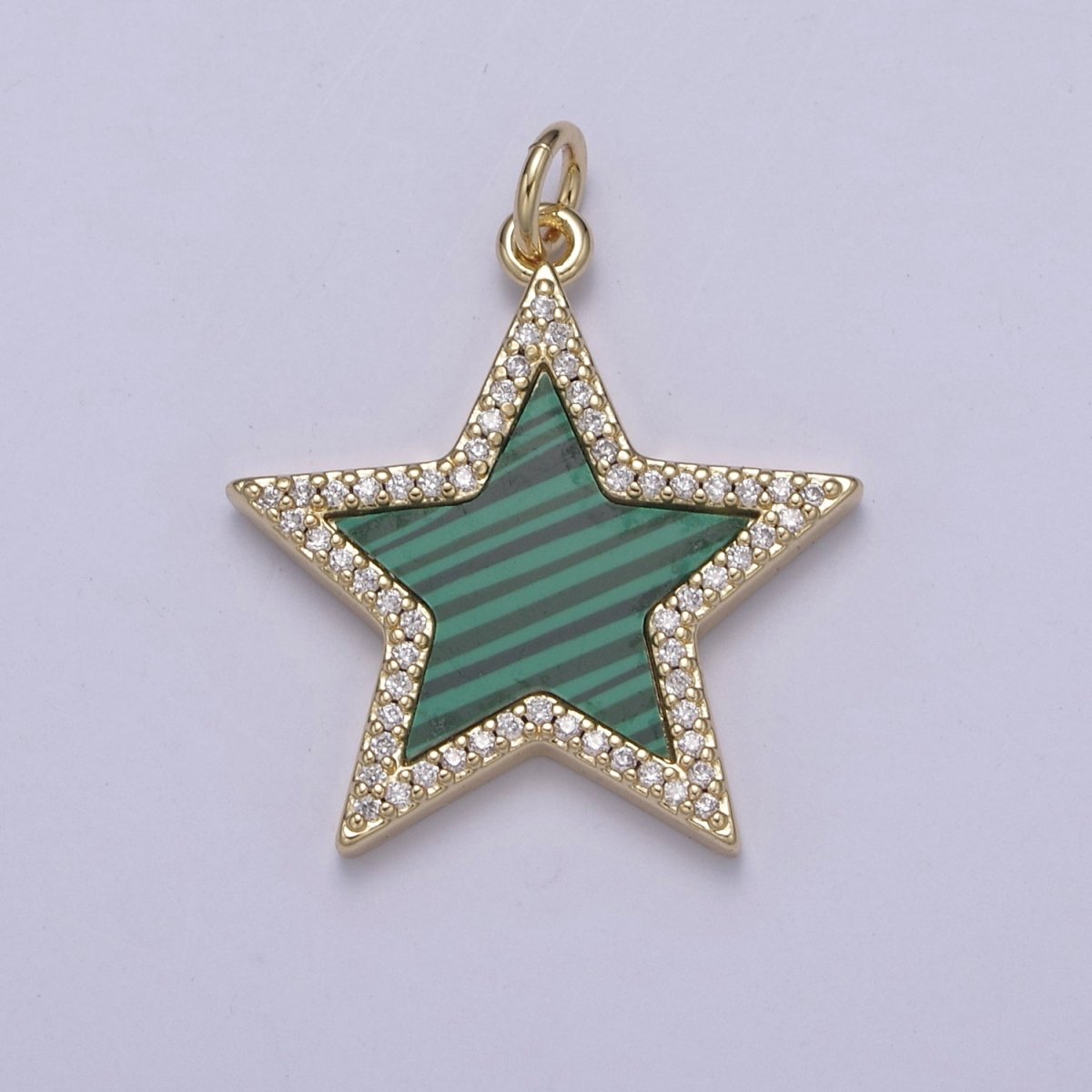 14K Gold Filled Pearl, Tiger Eye, Turquoise Abalone Shell Charm Pendant Star Charm for Celestial Necklace Bracelet Jewelry Making N-658 - N-661