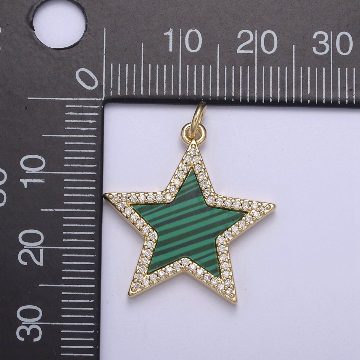 14K Gold Filled Pearl, Tiger Eye, Turquoise Abalone Shell Charm Pendant Star Charm for Celestial Necklace Bracelet Jewelry Making N-658 - N-661