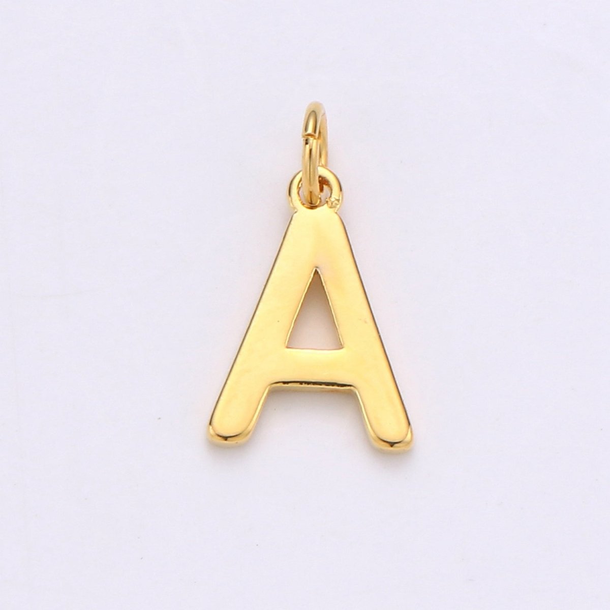 14k Gold Filled Personalized Initial Charm Initial Pendant, Letter Charm, Minimalist Alphabet Letter Charm, Monogram Charm Add On Charm A-113 to A-125