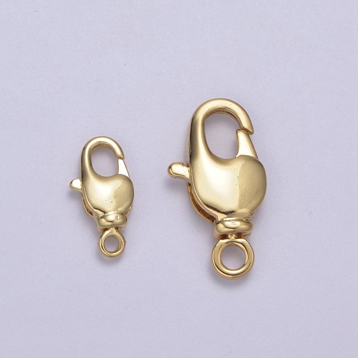 14K Gold Filled Rectangle Lobster Clasp 12x6 mm / 18x9 mm Jewelry Making Supplies Chain Findings L-634 K-342