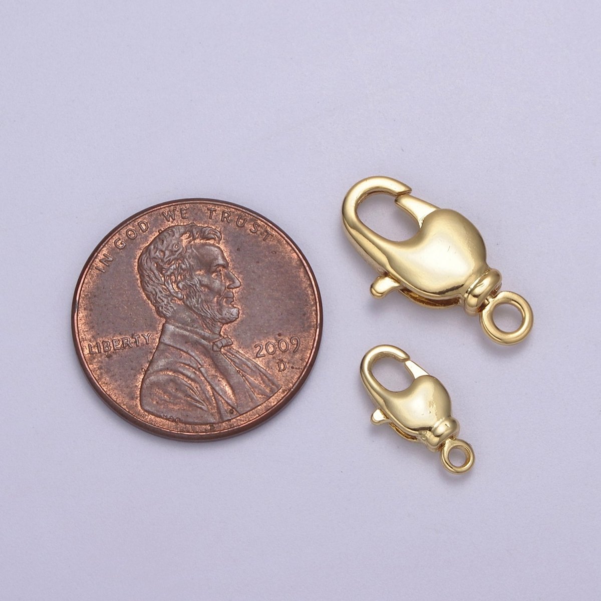 14K Gold Filled Rectangle Lobster Clasp 12x6 mm / 18x9 mm Jewelry Making Supplies Chain Findings L-634 K-342