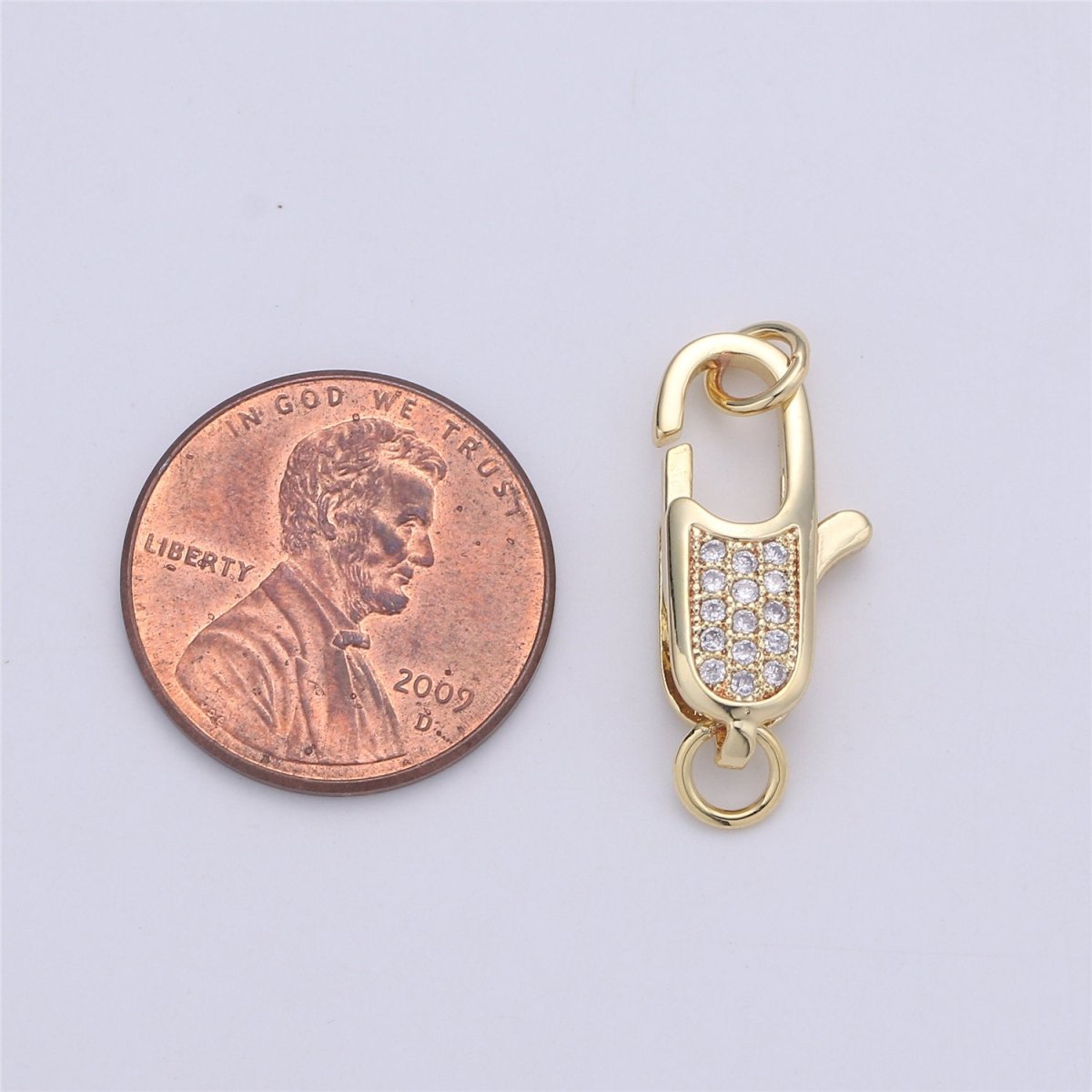 14K Gold Filled Rectangle Lobster Clasp for Necklace Bracelet Jewelry Making Supplies Chain Findings Micro Pave Clasp K-382 K-821 K-866