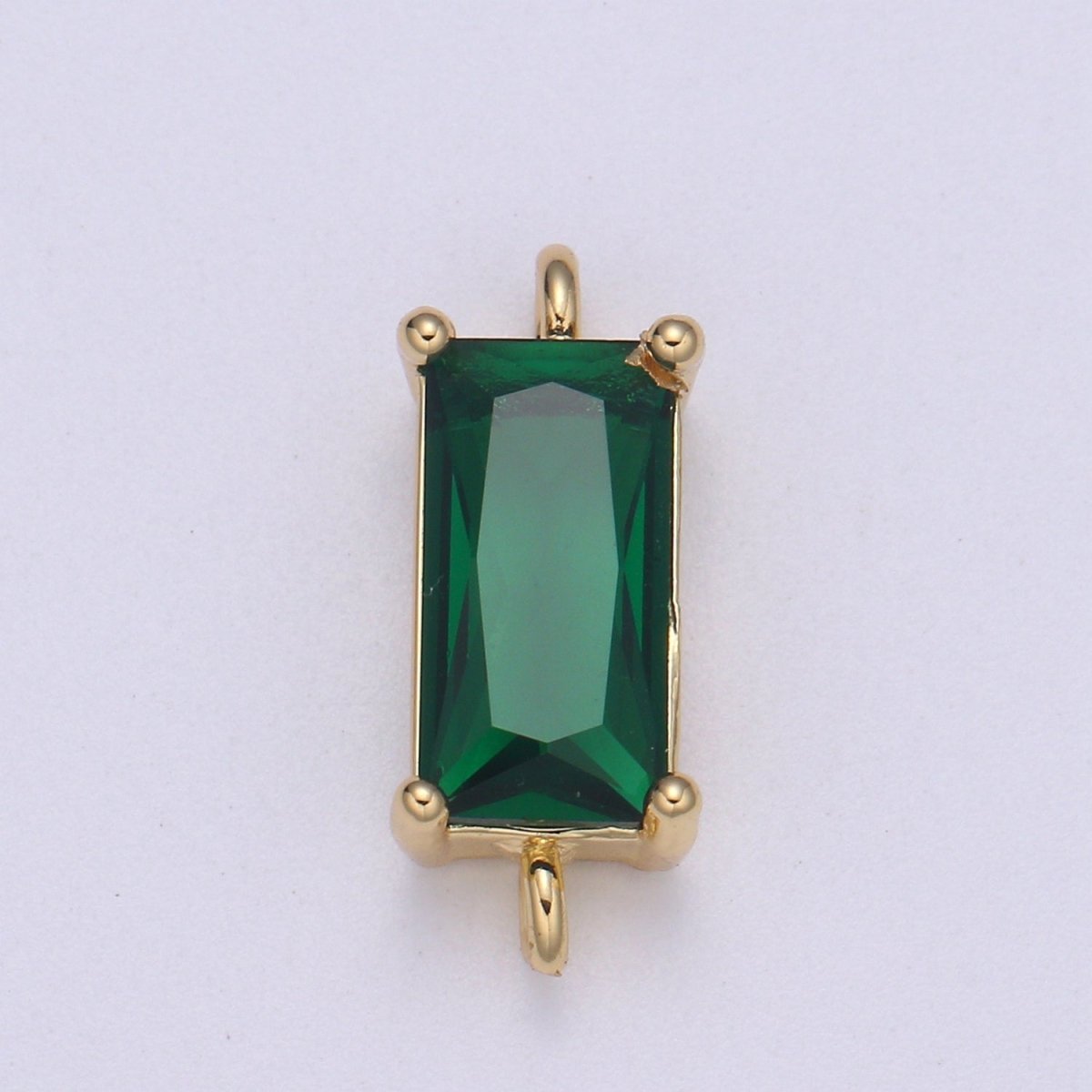 14K Gold Filled Rectangle Stone Connectors  F-608 F-609 F-610 F-611 F-612 F-613