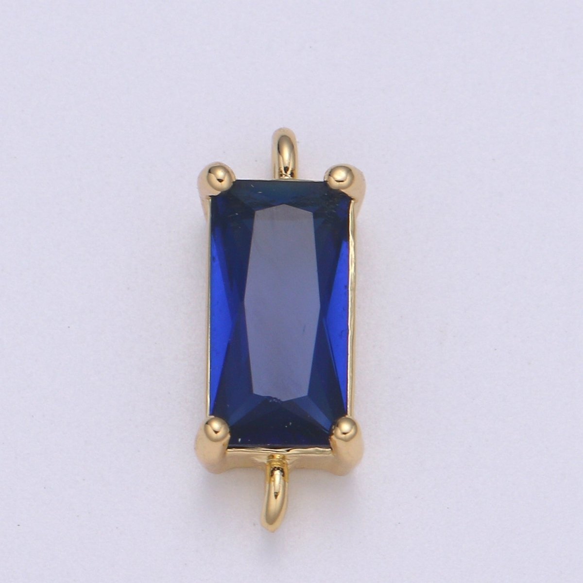 14K Gold Filled Rectangle Stone Connectors  F-608 F-609 F-610 F-611 F-612 F-613