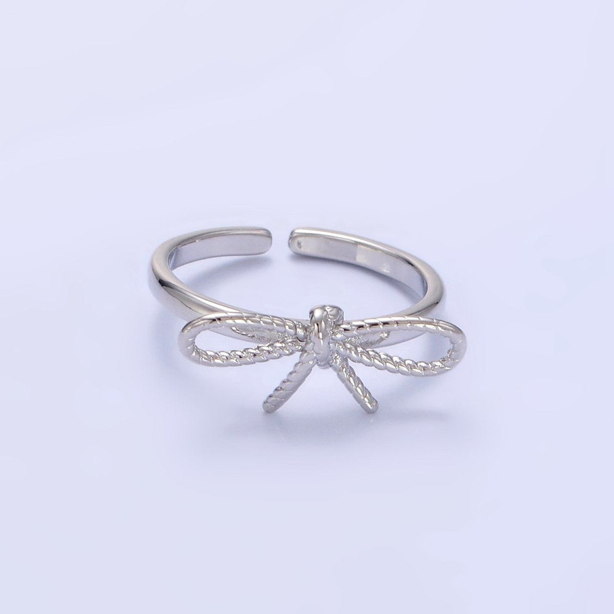 14K Gold Filled Rope Ribbon Ring in Gold & Silver | O980 O981