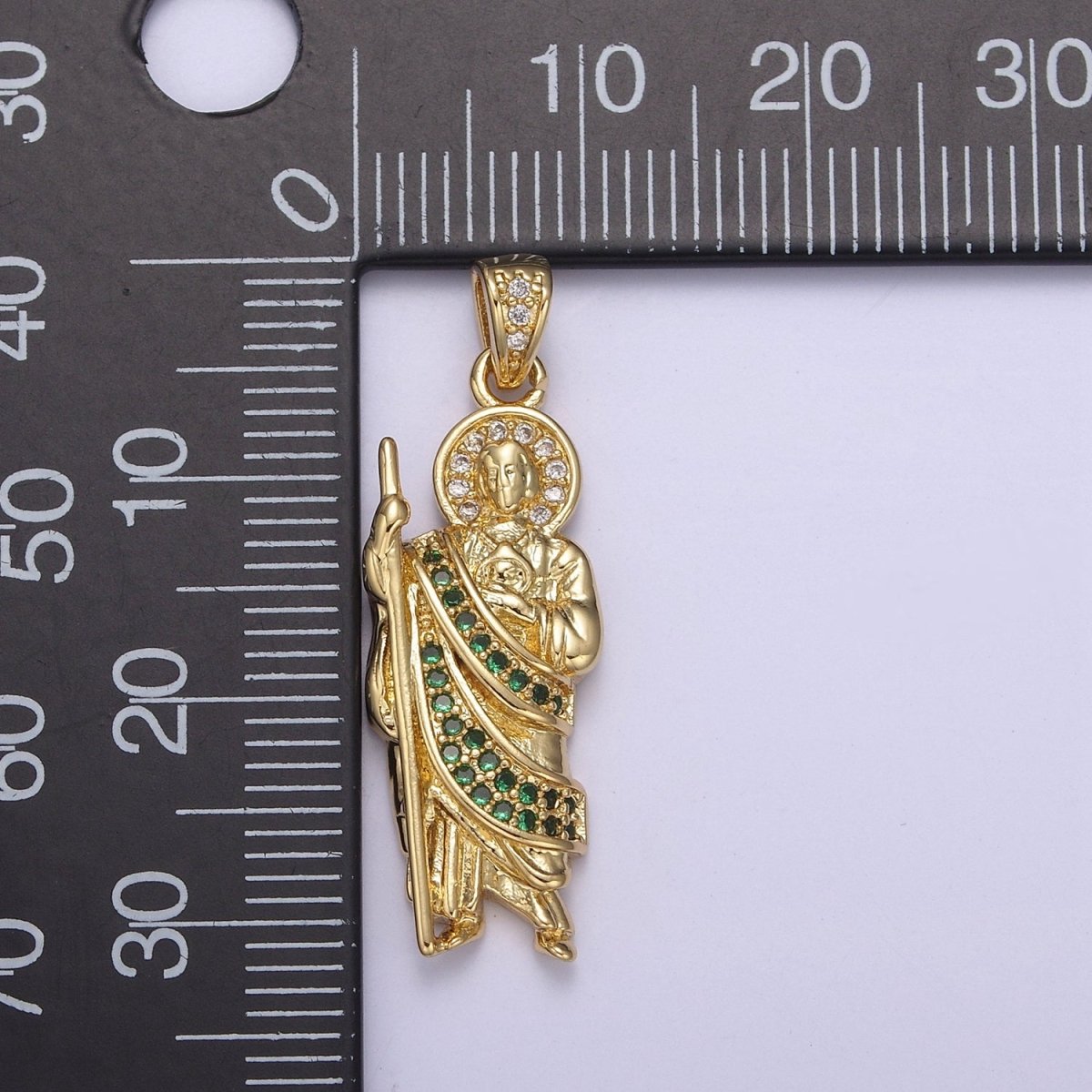 14k Gold Filled Saint Jude Necklace ~San Judas Tadeo Cadena~ Religious Saint Jude~ Grandiosa Cadena de San Judas N-552 - N-554