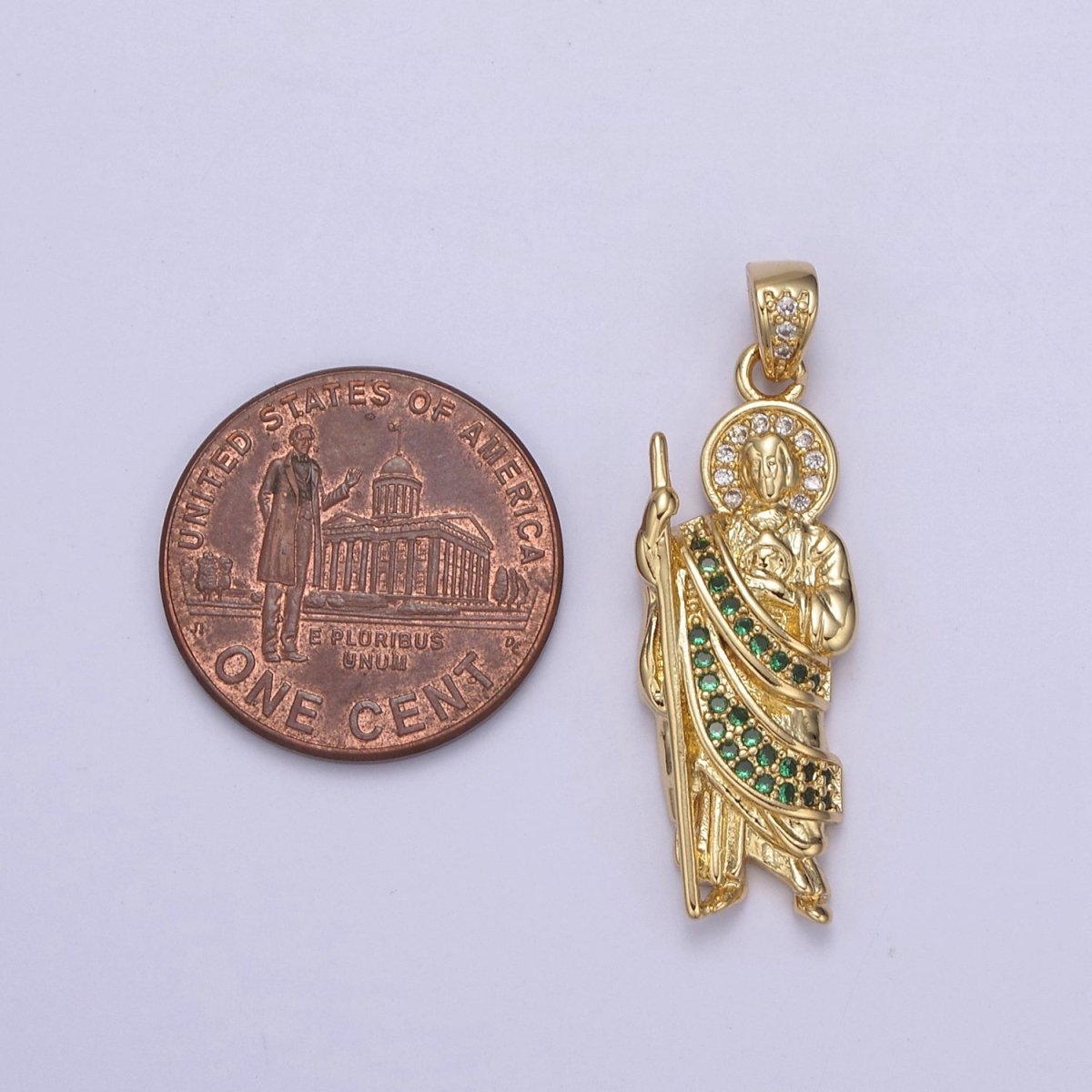 14k Gold Filled Saint Jude Necklace ~San Judas Tadeo Cadena~ Religious Saint Jude~ Grandiosa Cadena de San Judas N-552 - N-554