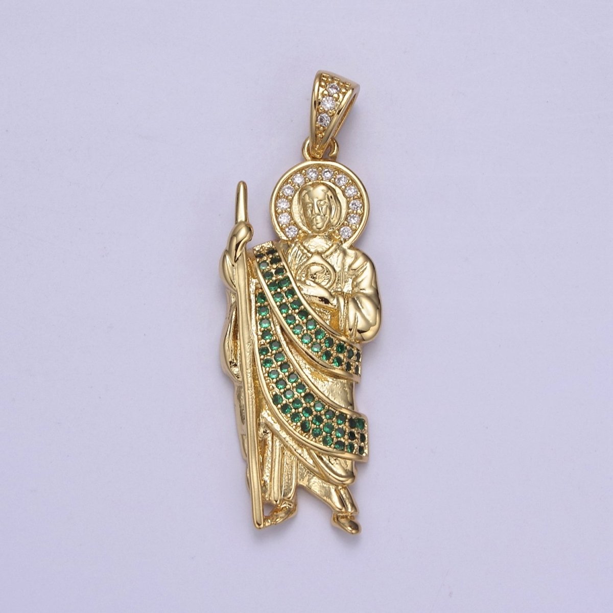 14k Gold Filled Saint Jude Necklace ~San Judas Tadeo Cadena~ Religious Saint Jude~ Grandiosa Cadena de San Judas N-552 - N-554