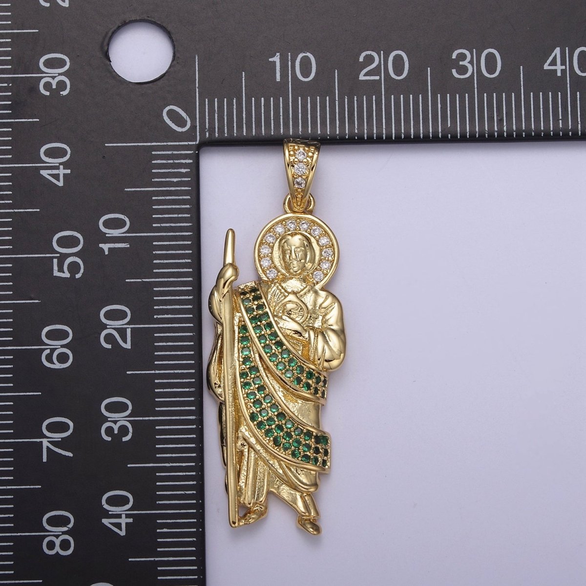 14k Gold Filled Saint Jude Necklace ~San Judas Tadeo Cadena~ Religious Saint Jude~ Grandiosa Cadena de San Judas N-552 - N-554