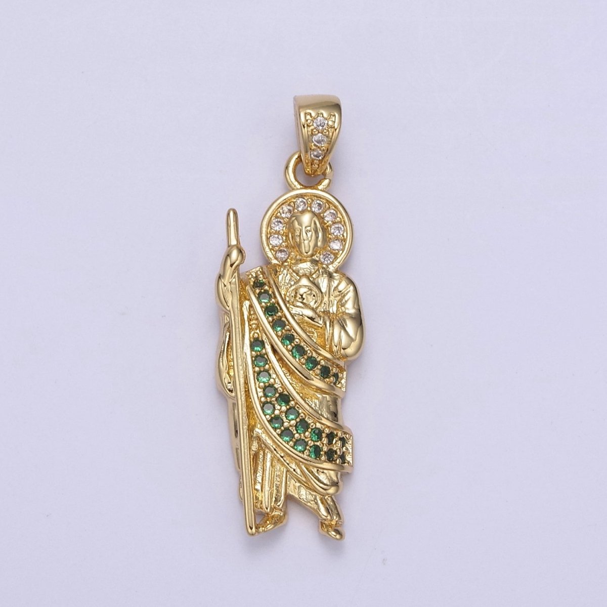 14k Gold Filled Saint Jude Necklace ~San Judas Tadeo Cadena~ Religious Saint Jude~ Grandiosa Cadena de San Judas N-552 - N-554