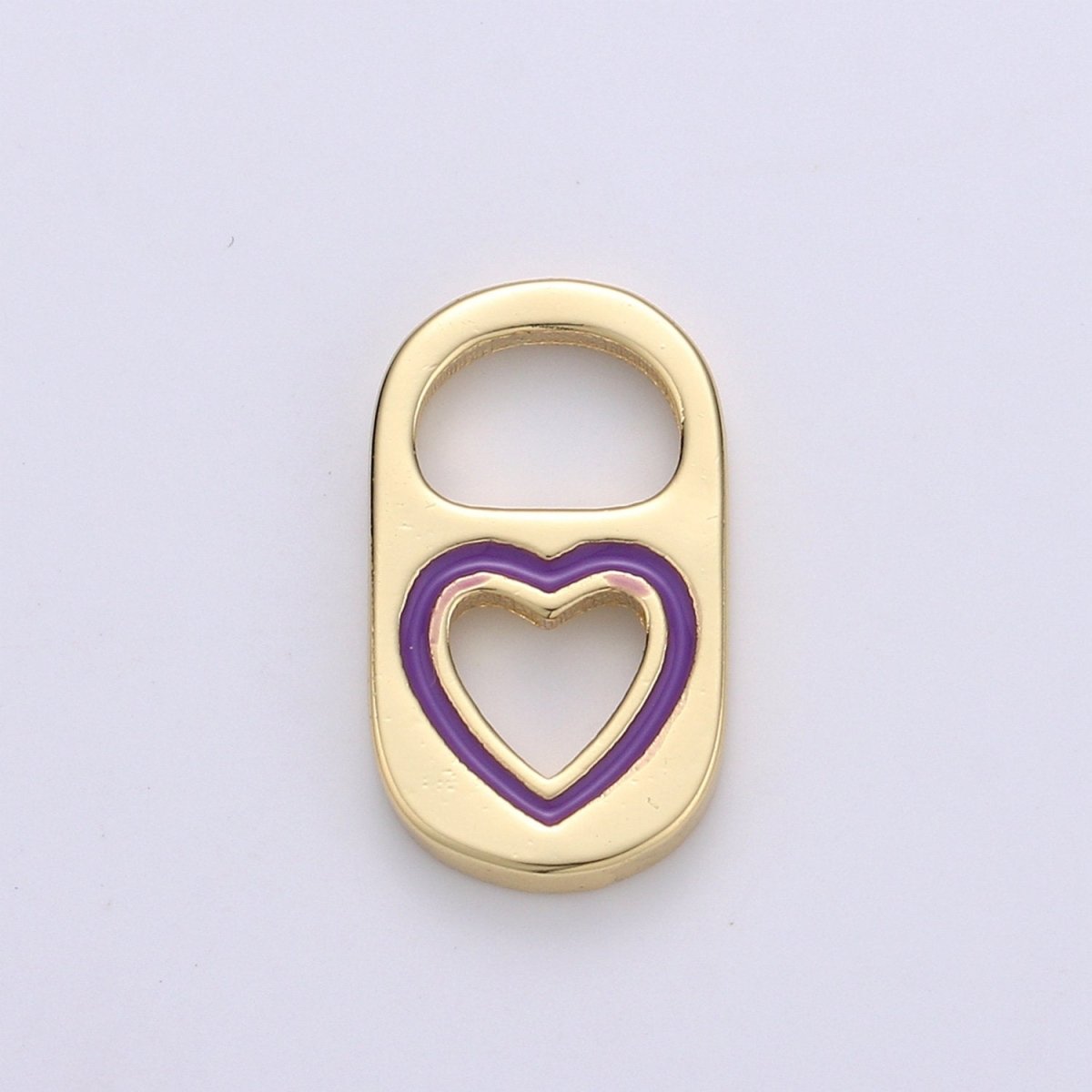 14K Gold Filled Soda Tab, Soda Pull Tab, Kawaii Heart Tab Pendant Charm For Bracelet Necklace Wholesale Charm Jewelry Making Craft SuppliesC-494~C-496