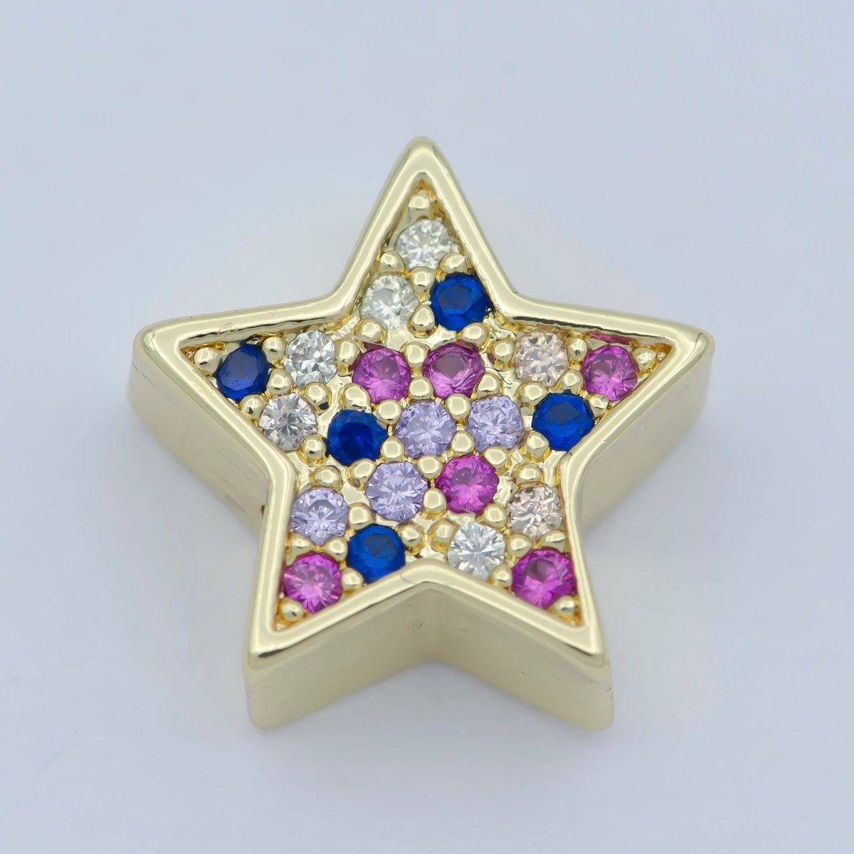 14k Gold Filled Star Beads, Star Spacer Beads, Gold Bracelet Charms Rose Gold Silver Love Jewelry Supplies Component findings 10MM B-558 to B-563