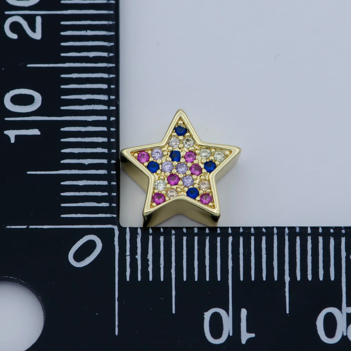 14k Gold Filled Star Beads, Star Spacer Beads, Gold Bracelet Charms Rose Gold Silver Love Jewelry Supplies Component findings 10MM B-558 to B-563