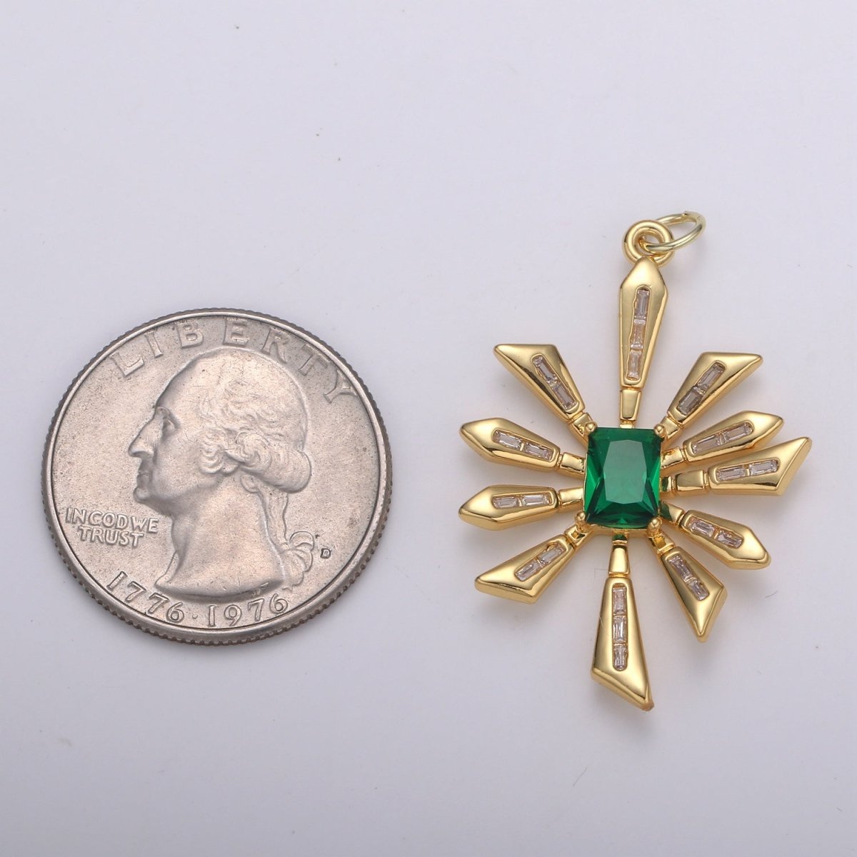 14k Gold Filled Sun Pendant, Bold Spike Celestial Jewelry, Tribal Gold Necklace, Statement Necklace, Sunburst Necklace, Layering Necklace E-218 E-791