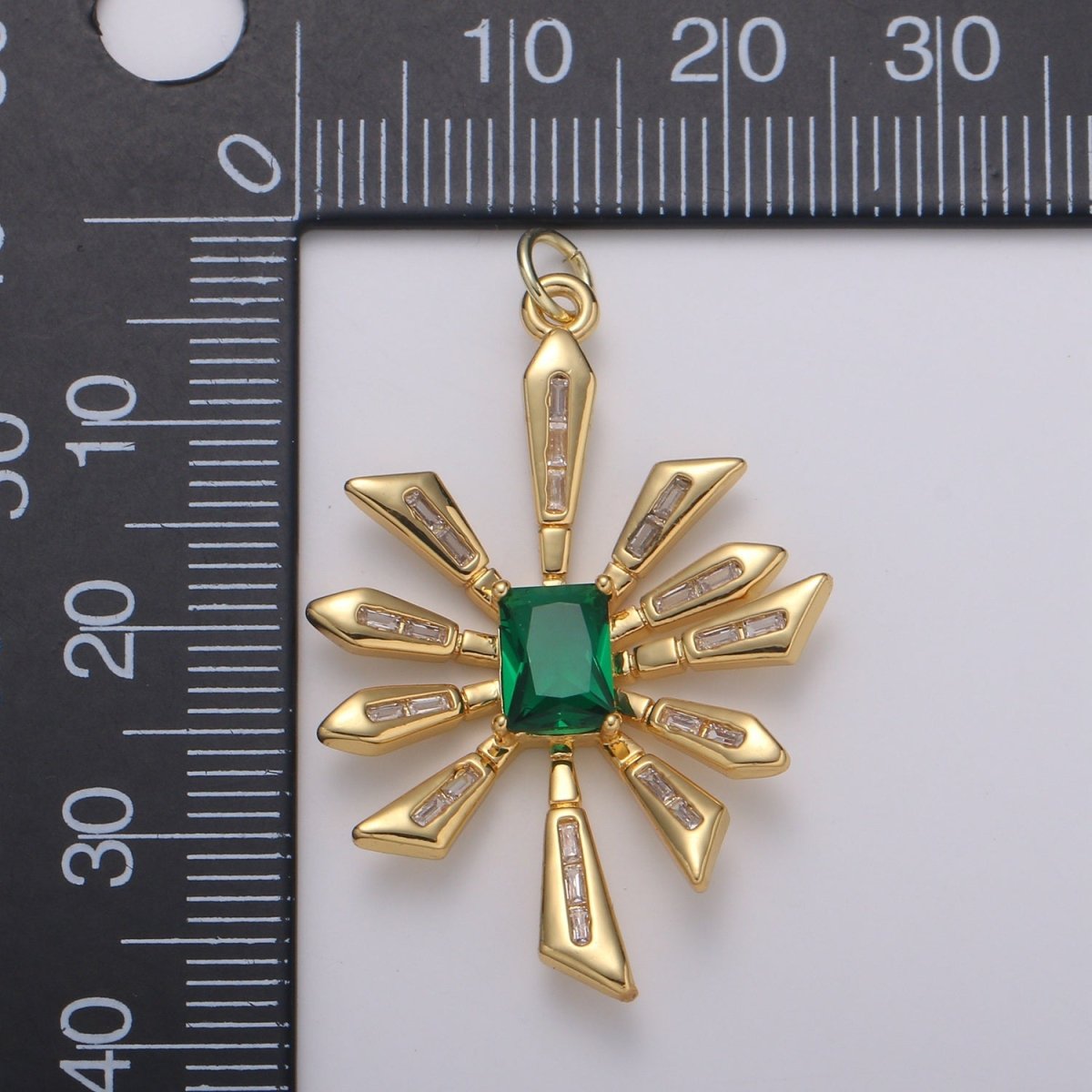 14k Gold Filled Sun Pendant, Bold Spike Celestial Jewelry, Tribal Gold Necklace, Statement Necklace, Sunburst Necklace, Layering Necklace E-218 E-791