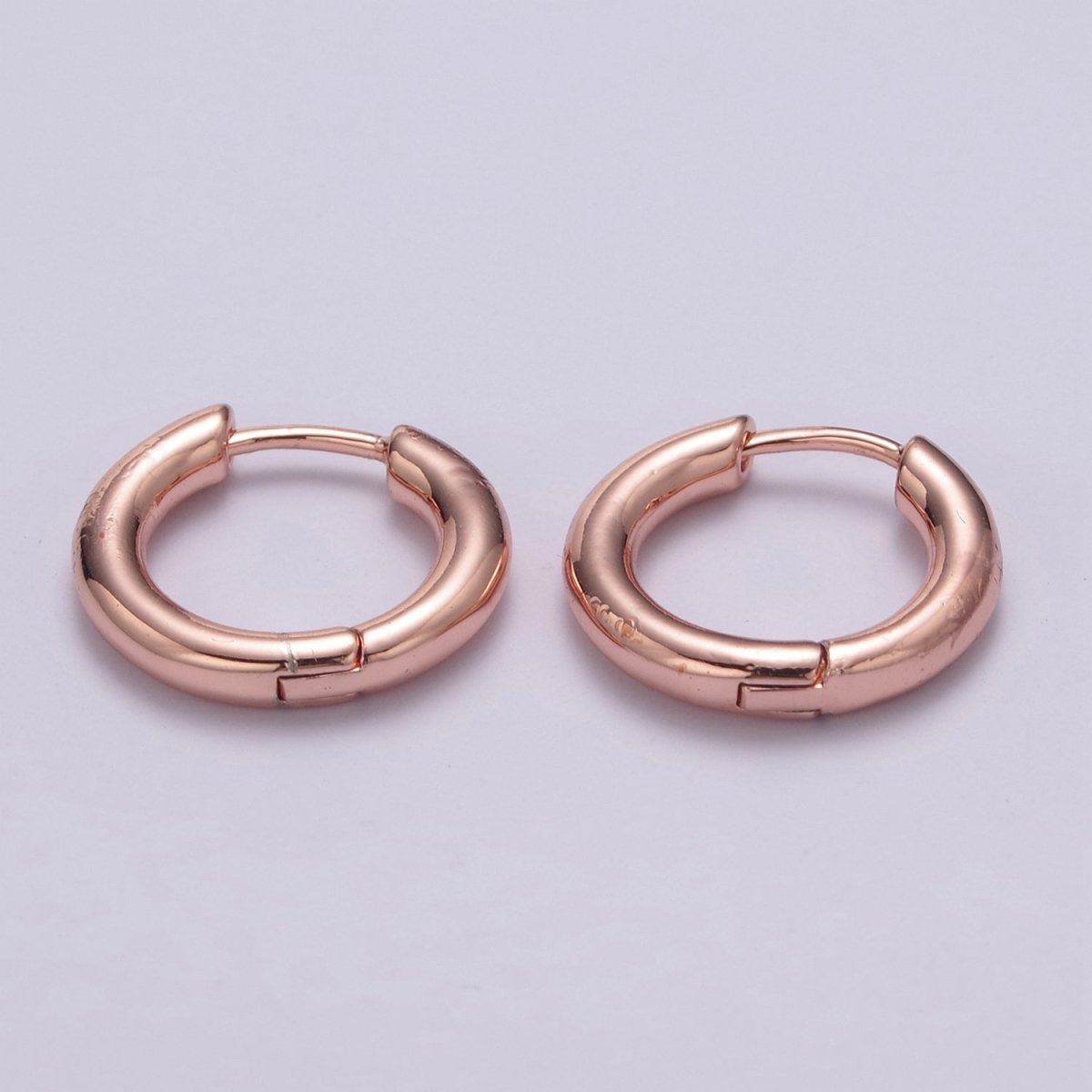 14K Gold Filled Thick Huggie Hoop, Small Hoop, Tiny Hoop Earrings, Gold Thick Huggie Hoop Earrings, Simple Thick Huggie Hoop, Daily earring T-246 ~ T-249