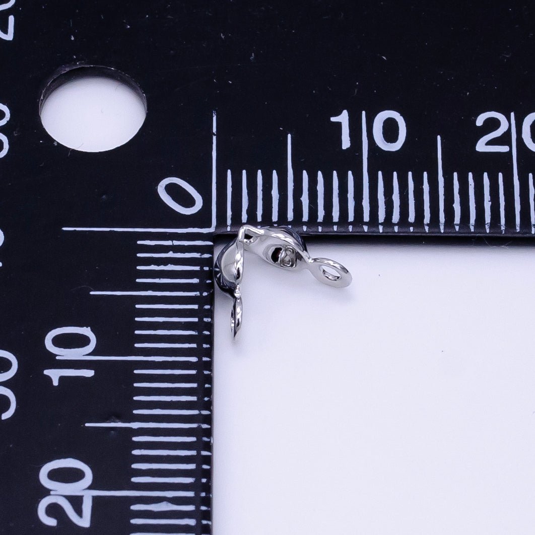 14K Gold Filled Tiny Crimp Beads Knot Covers For Jewelry Making in Gold & Silver | L166