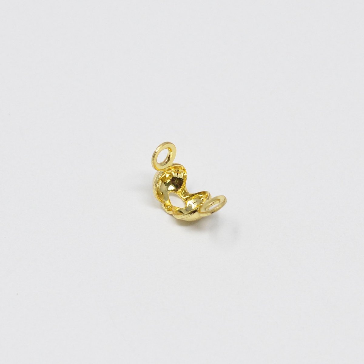 14K Gold Filled Tiny Crimp Beads Knot Covers For Jewelry Making in Gold & Silver | L166