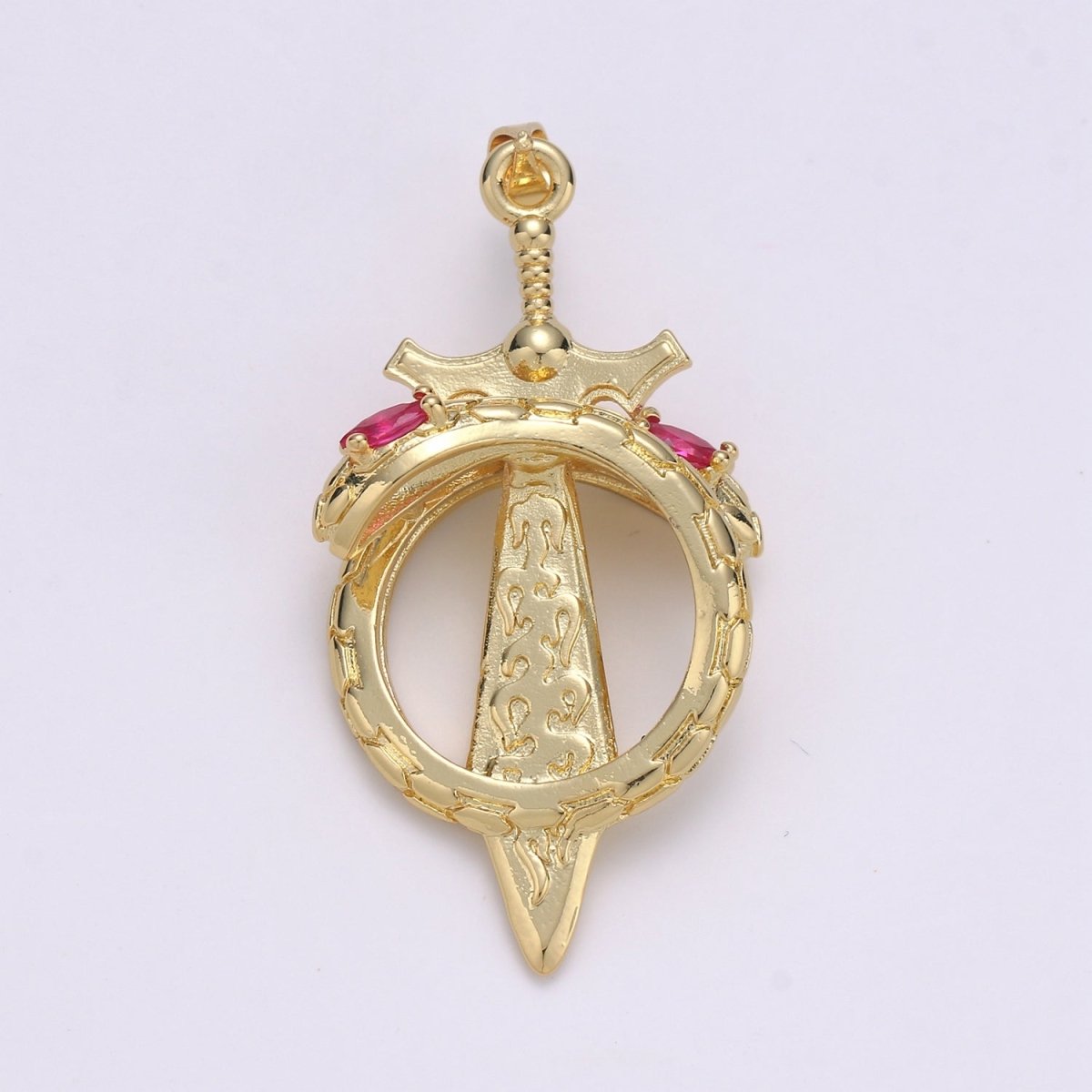 14K Gold Viking Sword Charm, Sword Pendant, 14K Gold Filled sword Charm for Necklace Bracelet Supply J-036~J-038
