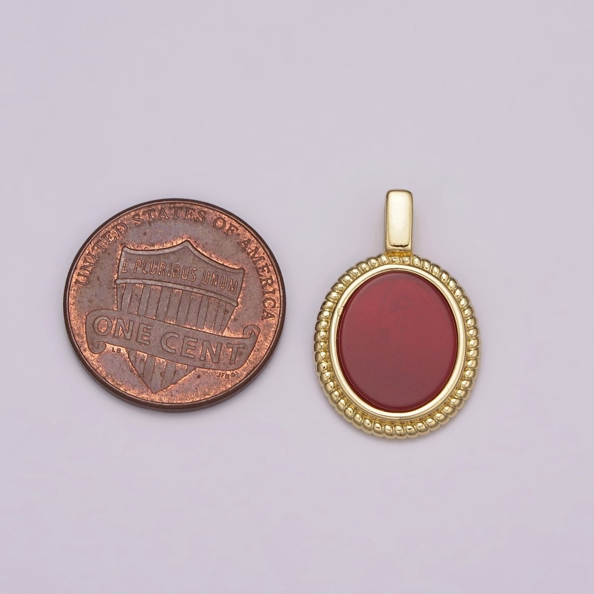 14K Yellow Gold Filled Oval Gemstone Medallion Pendant Abalone, Tiger Eye, Carnelian, Black ,Green Agate for Vintage Classic Minimalist Jewelry N-478 - N-482