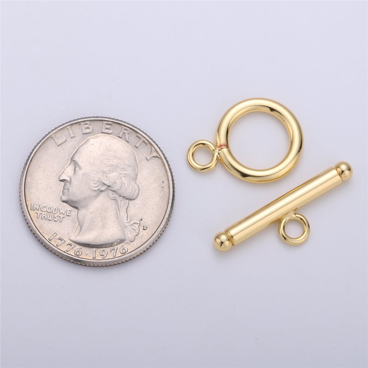 15mm 14K Gold Filled Toggle Clasp 1 set for Bracelet Necklace Jewelry Making Supply | K-175 K-121