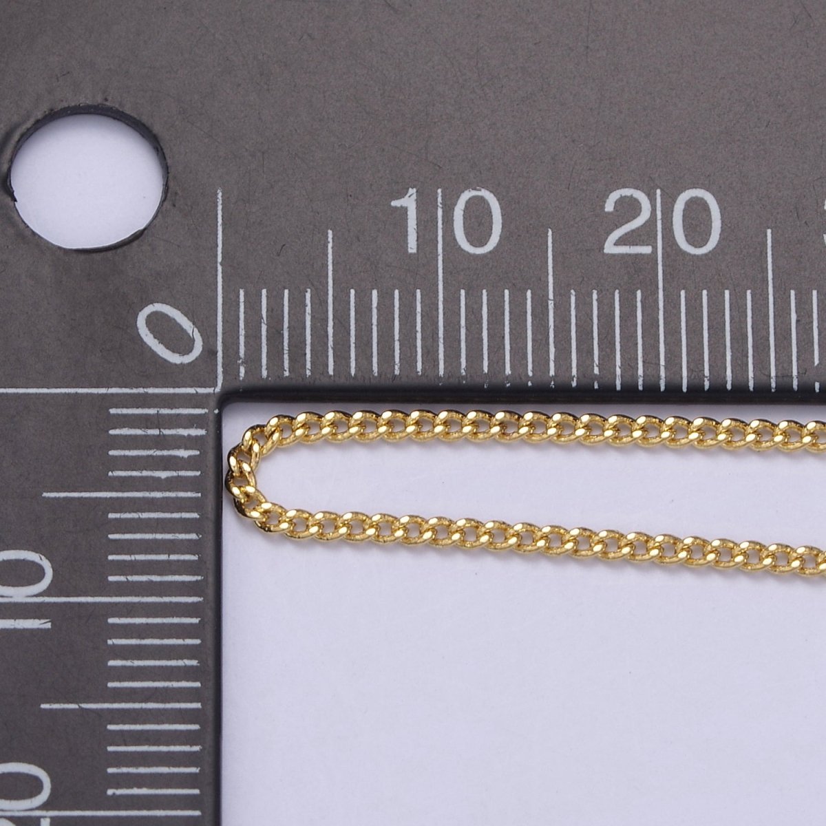 1.5mm Dainty Curb Chain 18 Inch Layering Necklace w. Extender in Silver & Gold | WA-435 WA-730 Clearance Pricing
