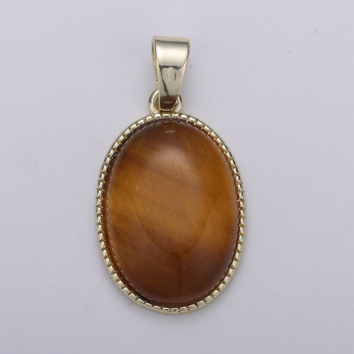 15x29mm 14k Gold Filled Oval Charm, Tiger eye, Marroon, Green Jade Oval Pendant, Natural Stone Charms, Vintage Jewelry Supply J-156 - J-158
