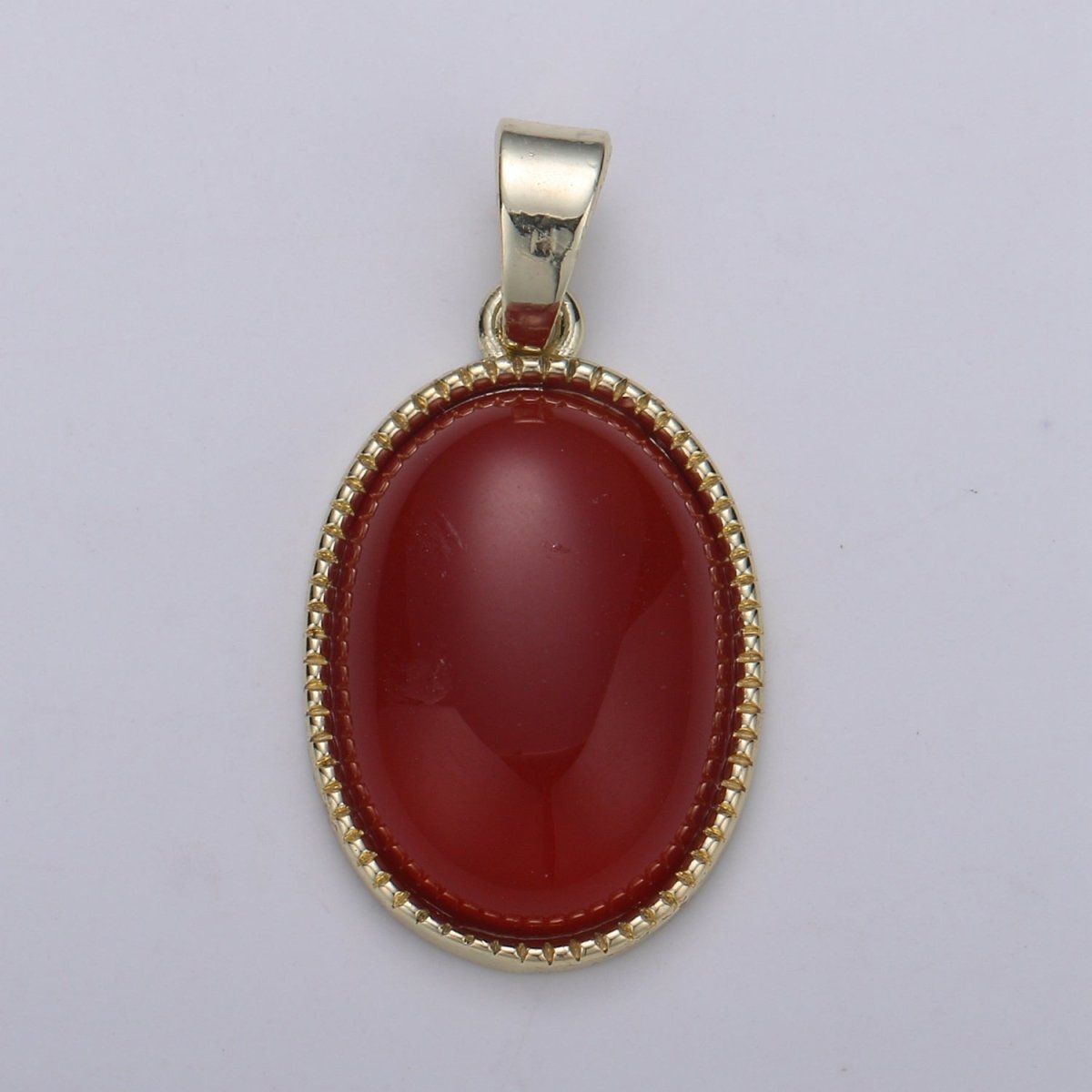 15x29mm 14k Gold Filled Oval Charm, Tiger eye, Marroon, Green Jade Oval Pendant, Natural Stone Charms, Vintage Jewelry Supply J-156 - J-158