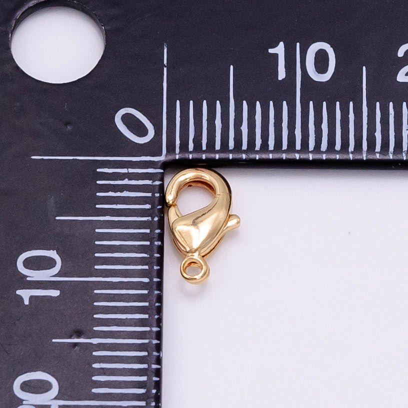 16K Gold Filled 10mm Lobster Claw Clasps Closure Findings | Z903 - DLUXCA