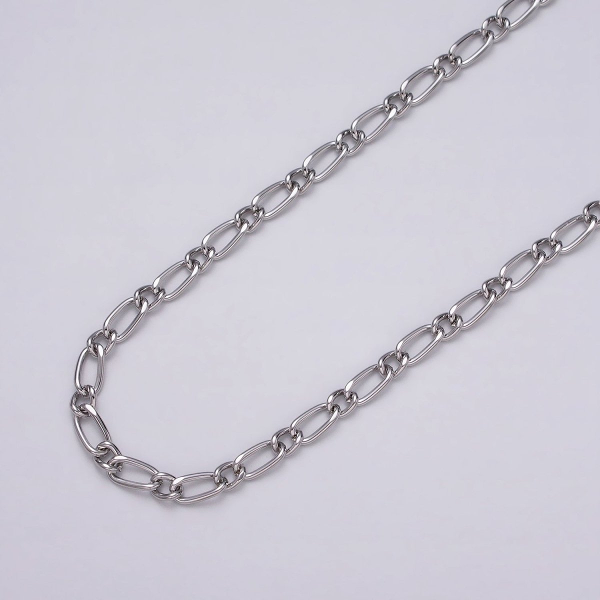 16K Gold Plated 4.3mm Twisted Paperclip Cable Link Unique Unfinished Chain by Yard in Gold & Silver | ROLL-1231 ROLL-1232 Clearance Pricing