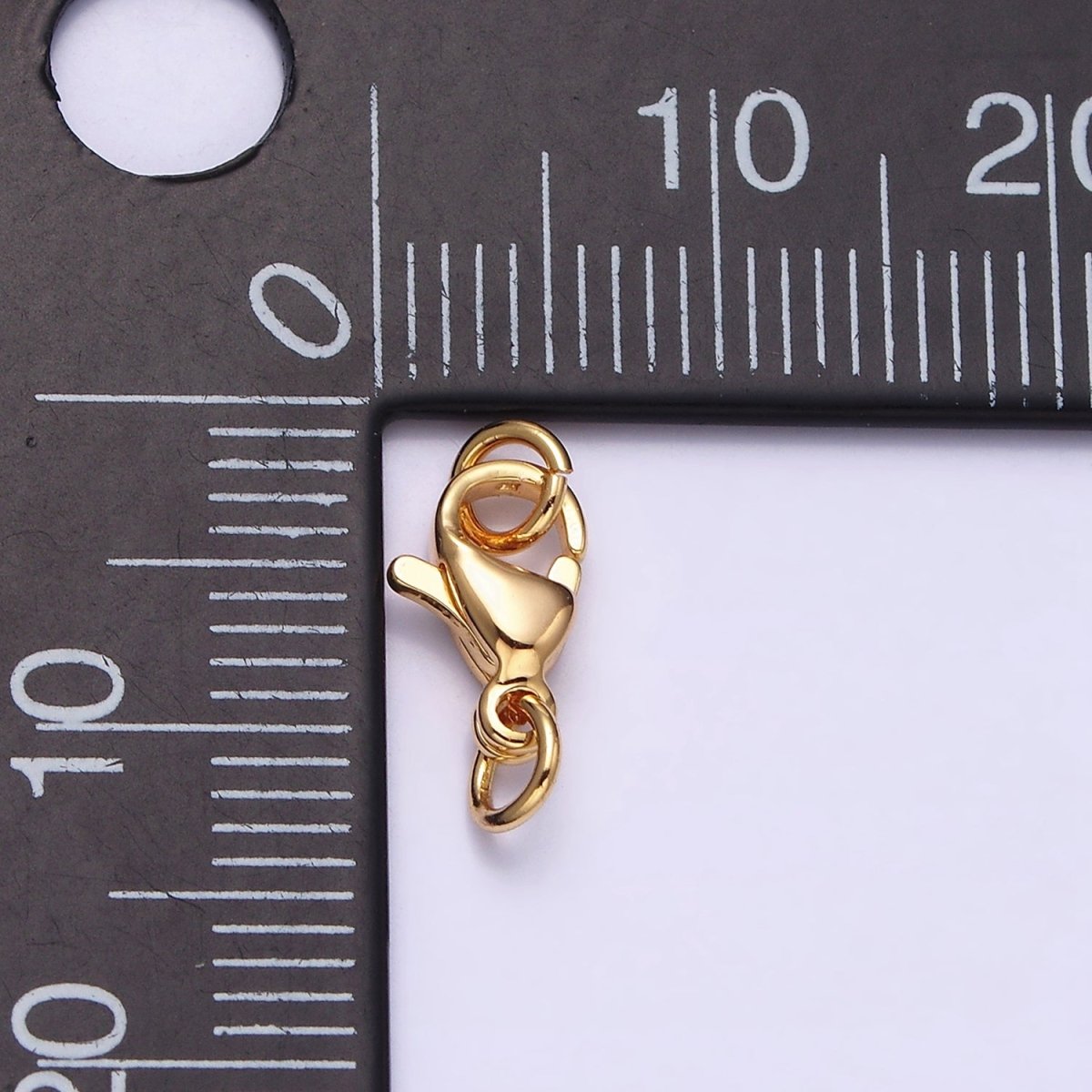 16K Gold Filled 9mm Lobster Clasps Closure Jump Ring Jewelry Supply in Gold & Silver | Z-389 Z-390