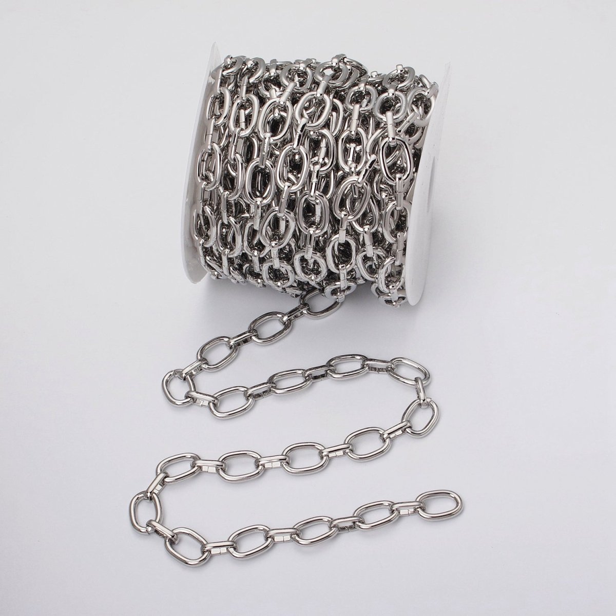 16k Gold Plated Cable Chain Link Unfinished Chain by Yard for Statement Layer Necklace Chain Streetwear Essentials | ROLL-1207 ROLL-1208