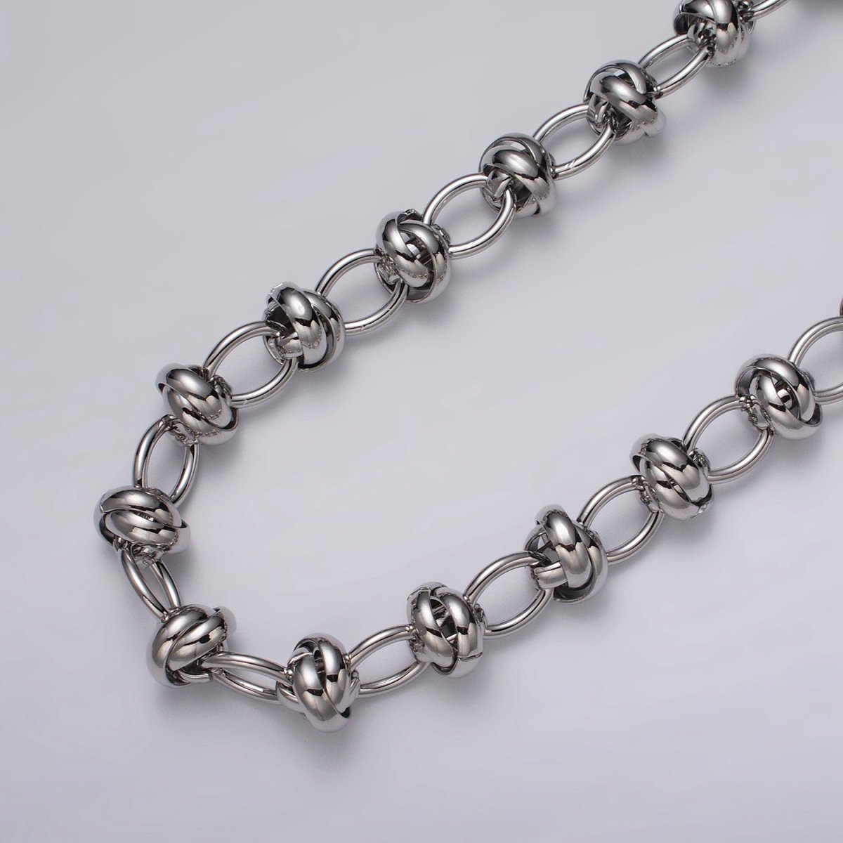 16k Gold Plated Cable Multiple Rolo Link Unfinished Chain in Gold & Silver | ROLL-1155 ROLL-1156 Clearance Pricing