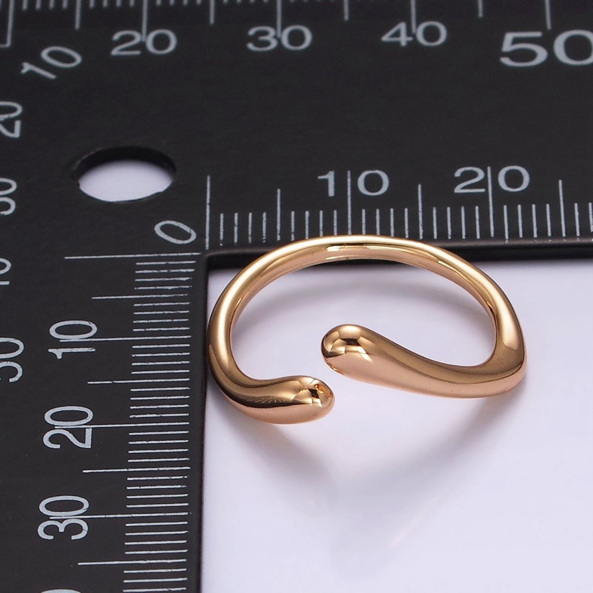 16K Gold Filled Double Band Wrap Minimalist Ring | O1214