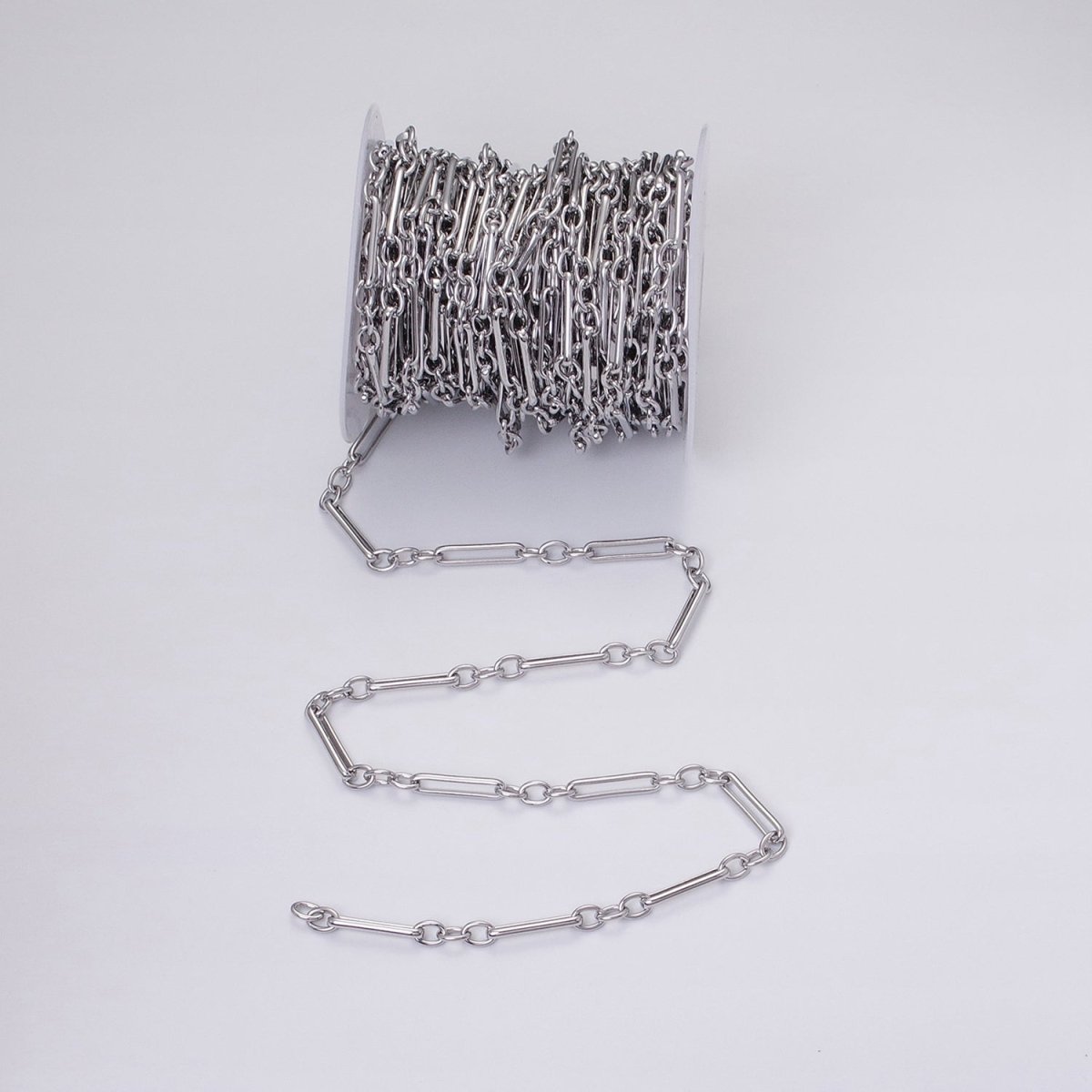 16K Gold Filled Figaro Long and Short Fancy Chain, Silver Figure Eight Chain PaperClip Chain by Yard for Jewelry Making Supply | ROLL-1261 ROLL-1262 Clearance Pricing