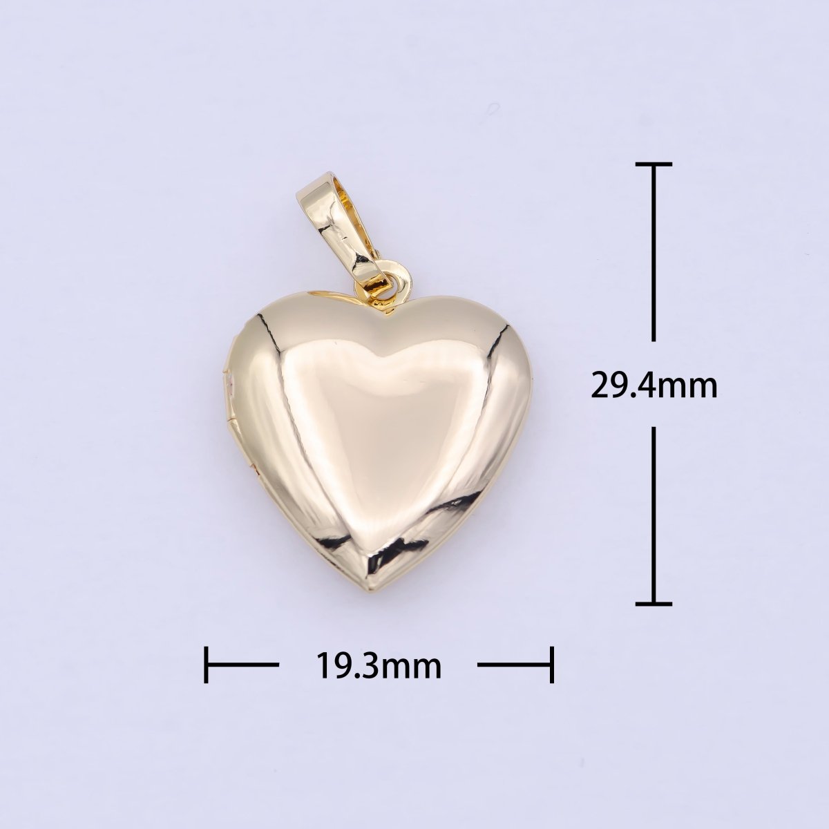 16k Gold Filled Heart Locket Pendant I-885 - DLUXCA