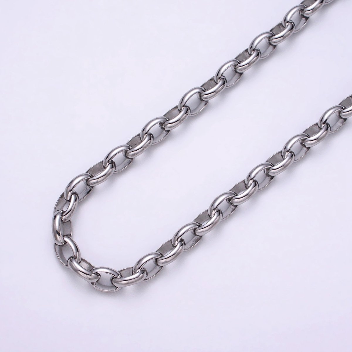 16K Gold Filled Large Chunky Gold, Silver Oval Chain, Thick Link Chain by the Yard Wholesale Chain Jewelry Supplies | ROLL-1273 ROLL-1274 Clearance Pricing