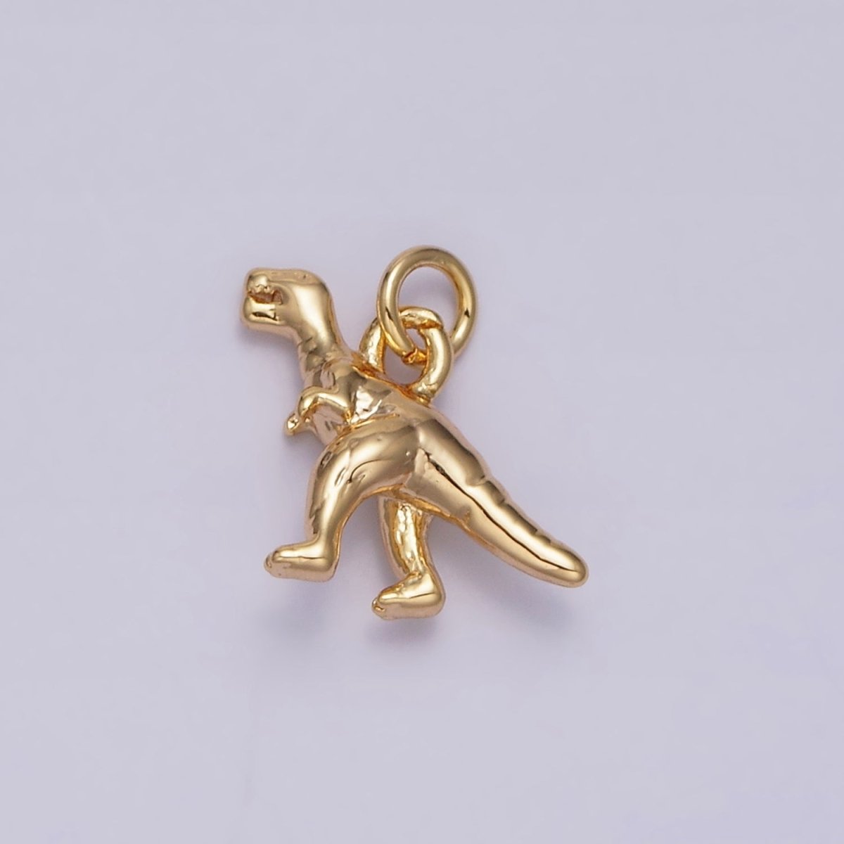 16K Gold Filled Mini T-Rex Dinosaurs Add-On Charm in Gold & Silver | AC-1125 AC-1126