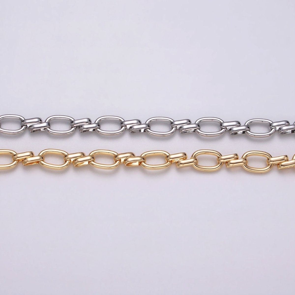 16K Gold Filled Oval Link Chain Chunky Unfinished Chain by Yard for Handmade Supply 6.1mm | ROLL-1313 ROLL-1314 Clearance Pricing