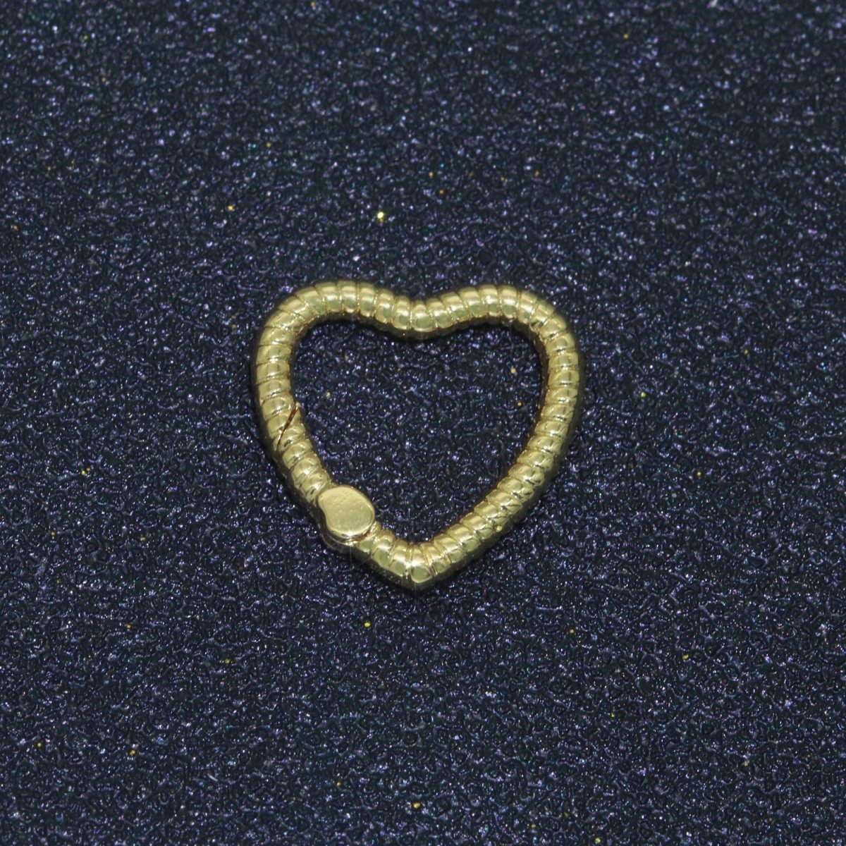 16mm Heart Gold Spring Buckle Metal Snap Clasp Spring gate ring, Trigger Round Ring, Snap Clasp Hook for Jewelry Supply L-454~L-456