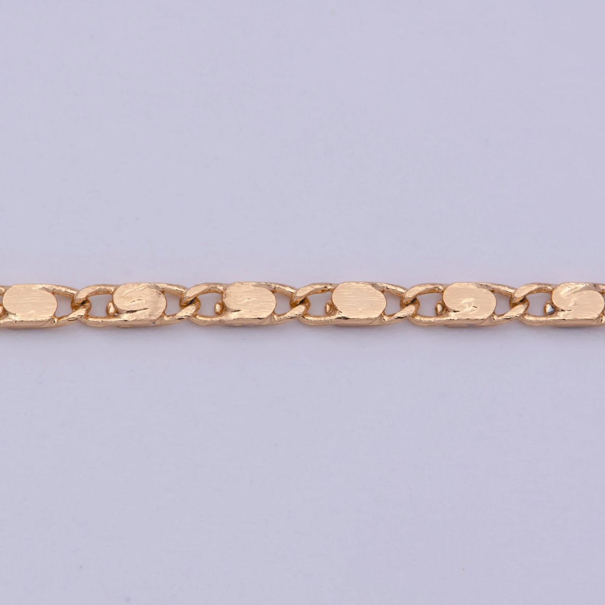 1.6mm Mariner Anchor Link Chain Necklace 18K Gold Filled Chain Necklace Ready to wear 18 inch Necklace | WA-474 Clearance Pricing - DLUXCA
